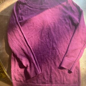 LOFT Rich Purple Crew Neck Sweater